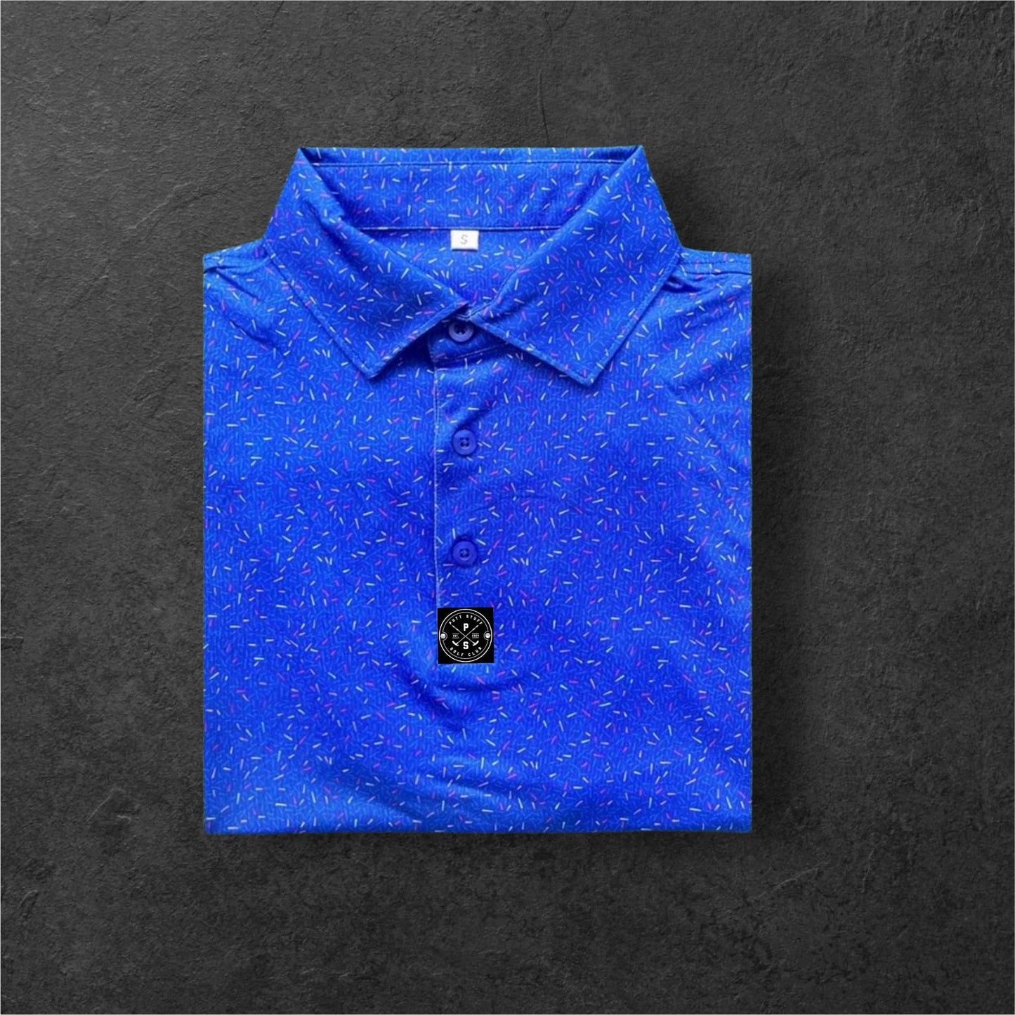 Blue Sprinkle Polo